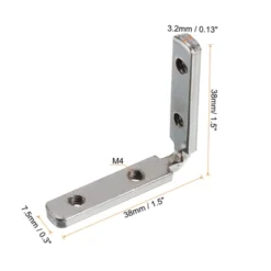 Unique Bargains Carbon Steel Corner Connectors For 2020 Series L-Shape Interior Joint Brackets