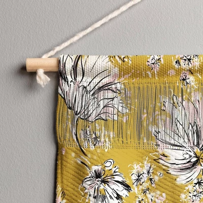 22" X 31.5" Large Pattern State Floral Meadow Fiber Wall Hanging - Deny Designs - Image 2