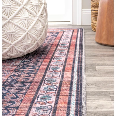 Dalyan Geometric Medallions Washable Area Rug - JONATHAN Y - Image 8