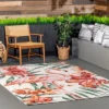 Nuloom Stephanie Animal 8x10 Indoor/Outdoor Area Rug For Living Room Patio Deck Front Porch Kitchen, Multicolor/Ivory