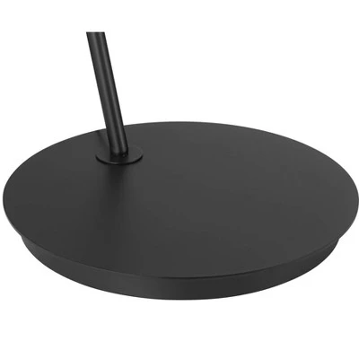 Possini Euro Design Allura Modern 79" Tall Arc Floor Lamp Matte Black Metal 3-Ring Swivel LED Light For Living Room Reading Bedroom House - Image 5