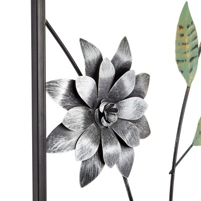 Juvale Metal Framed Flower Wall Decor For Living Room, Floral Art For Home Gifts, Wedding & Housewarming, 12 X 35 In - Image 3