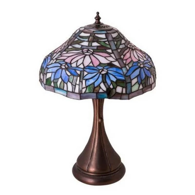 18 High Poinsettia Fluted Accent Lamp