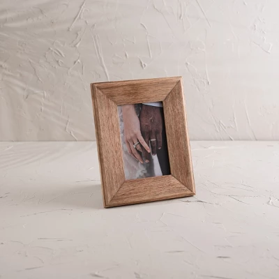Natural 4X6 Photo Frame Natural Wood, MDF & Glass - Foreside Home & Garden
