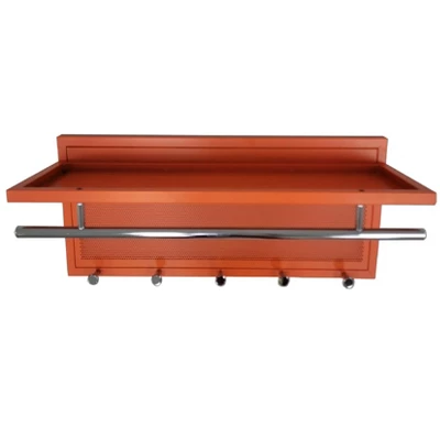 Esyspot Metal Powder Coating Hook Wall Mounted With Shelf In Orange - Image 3