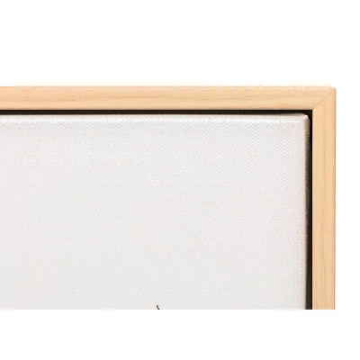 47" X 24" Haze Framed Wall Canvas - Threshold™: Modern Abstract Digital Art, Beige Frame - Image 4