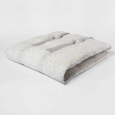 Luxe Faux Fur Lounge Pillow Ivory - Threshold™ - Image 2