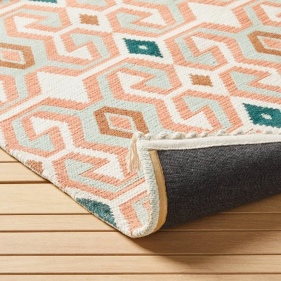 Tapestry Ogee Medallion Rug Blush - Opalhouse™ Designed With Jungalow™ - Image 3