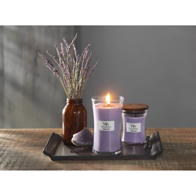 21.5oz Large Hourglass Jar Candle Lavender Spa - WoodWick - Image 2