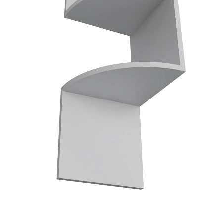 Rosebud Corner Floating Shelf: Modern Full-Wall 4-Shelf Unit - Image 5