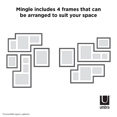Mingle Gallery Picture Frames Set Black - Umbra - Image 8