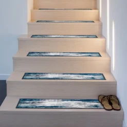 World Rug Gallery Abstract Non-Slip Stair Treads