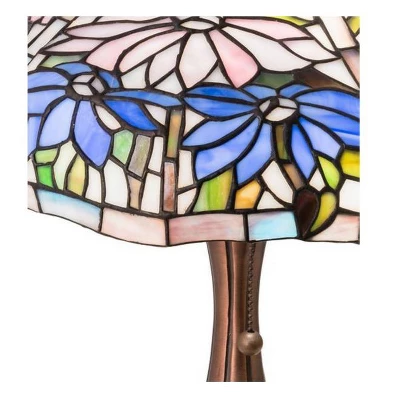 18 High Poinsettia Fluted Accent Lamp - Image 2