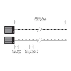 Lumabase 2ct Battery Operated LED Fairy String Lights Twinkling Multicolor