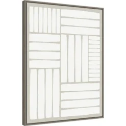 22" X 30" Free Rhythm By PI Studio Framed Canvas Wall Art Gray Wash - Amanti Art