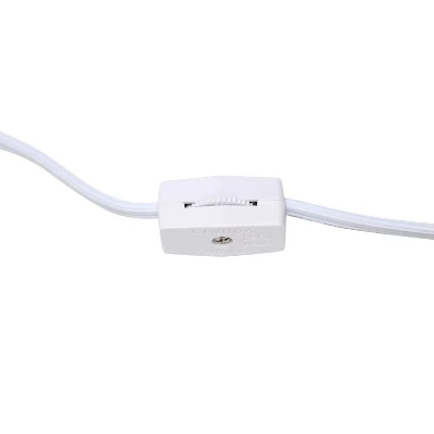 9.45" 2pk Petite Ceramic Oblong Bedside Table Desk Lamps With Matching Tapered Drum Shade Gray - Creekwood Home - Image 2