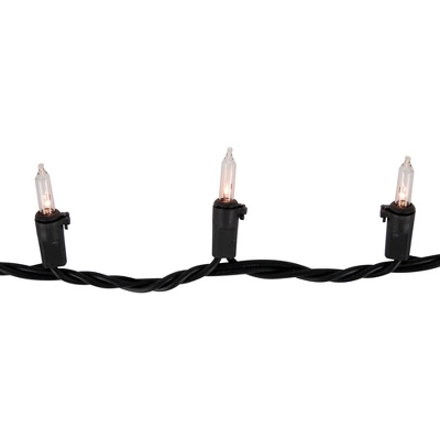 Northlight Mini Incandescent Christmas Lights - Clear - 20.25' Black Wire - 100ct - Image 3