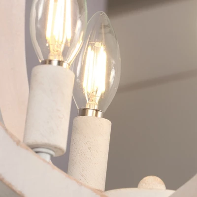 Parrot Uncle 18.4" Antique White Indoor Bladeless Ceiling Fan, Modern - Image 9