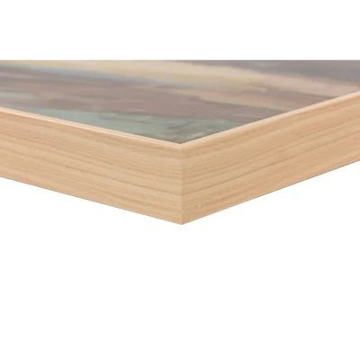 47" X 24" Haze Framed Wall Canvas - Threshold™: Modern Abstract Digital Art, Beige Frame - Image 2