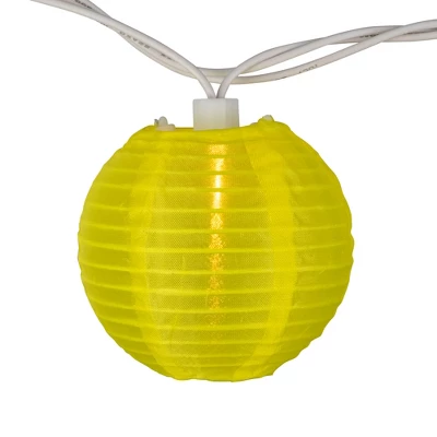 Northlight Round Lantern Indoor Outdoor Patio String Light Set - 7.25' White Wire - 10ct - Image 5