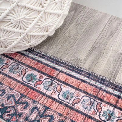 Dalyan Geometric Medallions Washable Area Rug - JONATHAN Y - Image 3