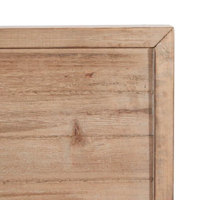 Wood Geometric Mountain Wall Decor Brown - Olivia & May - Image 3