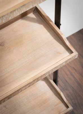 Sullivans Wall Mirror Shelf 74"H Black - Image 2