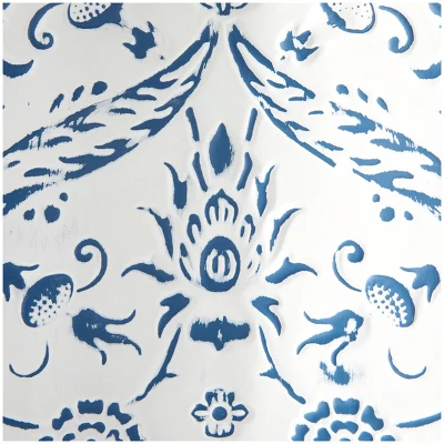 Set Of 3 Metal Floral Wall Decors With Embossed Details White - The Novogratz - Image 2