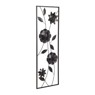 Juvale Metal Framed Flower Wall Decor For Living Room, Floral Art For Home Gifts, Wedding & Housewarming, 12 X 35 In - Image 6