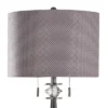 Gemma Transitional Metal Tapered Column Table Lamp Black - StyleCraft
