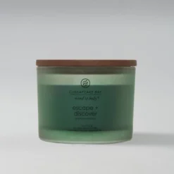 Glass Jar 3-Wick Mind & Body Escape & Discover Candle - Chesapeake Bay Candle
