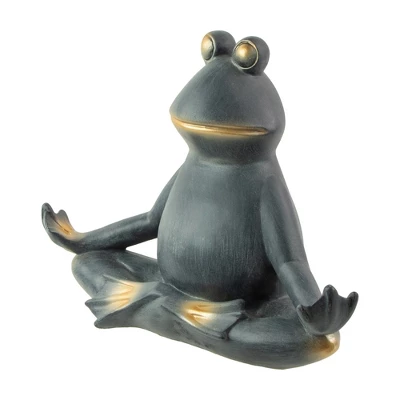 Northlight 12.25" Frog In Lotus Yoga Position Garden Statue - Image 3