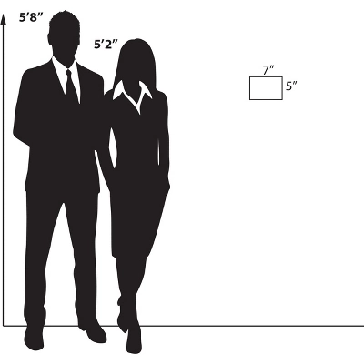 Azar Displays Clear Acrylic Wall Artwork And Photo Frame With Tape 7" W X 5" H - Portrait / Vertical, 2-Pack - Image 5