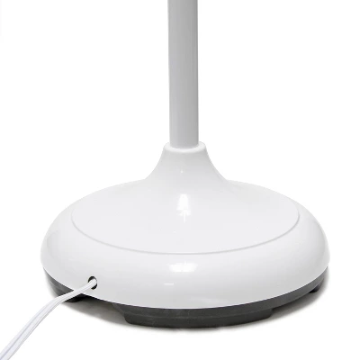 67" Contemporary Multi 5-Head Adjustable Gooseneck Floor Lamp With Shades Gray - Simple Designs - Image 8