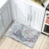 World Rug Gallery Contemporary Marble Anti-Fatigue Standing Mat