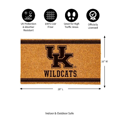 Evergreen University Of Kentucky Logo Turf Mat, Brown- 28 X 16 Inches Indoor Outdoor Doormat - Image 2