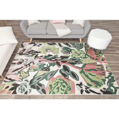 Rugs America Hanna Floral Transitional Area Rug - Image 2