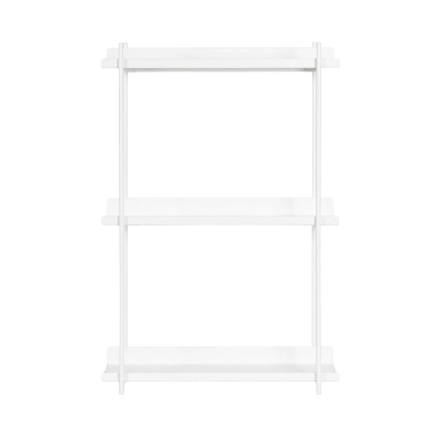 Kate & Laurel All Things Decor 20" Dominic Tiered Wall Shelf White - Image 3