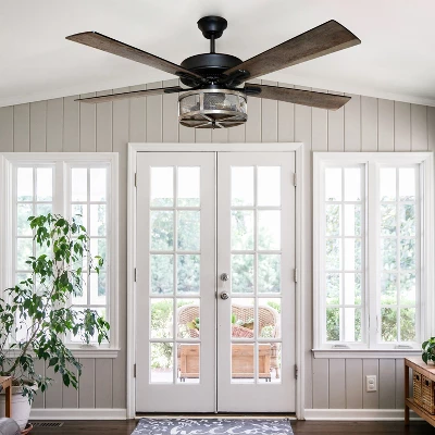 52" Oil Rubbed Bronze Wi-Fi Smart Lighted Ceiling Fan - River Of Goods: Remote & Reversible Blades - Image 4