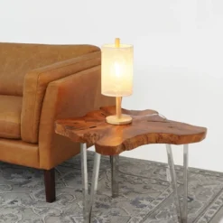 Modern Classic Oak Desk Lamp – Natural Paper-Rattan Weave Shade, 110–120V Plug-In European-Style Light For Living Room, Bedroom Or Study