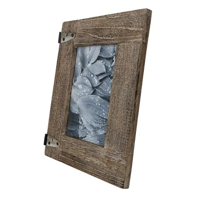 Hinge Accent 5X7 Photo Frame Natural Wood, MDF, Metal & Glass - Foreside Home & Garden - Image 5
