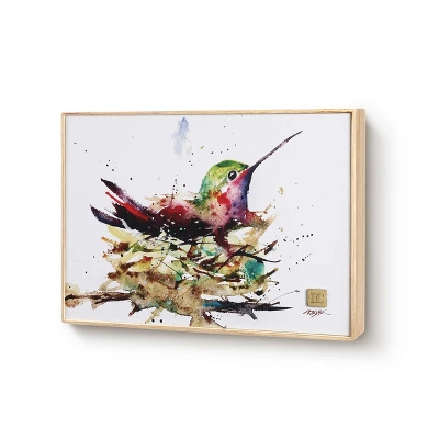 DEMDACO Hummingbird In Nest Wall Art 12 X 8 - Multi - Image 2