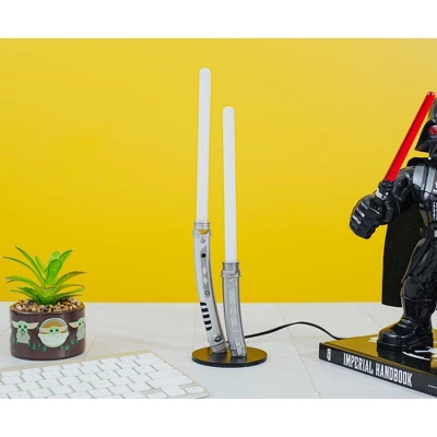 Ukonic Star Wars Ahsoka Tano White Dual Lightsabers 12-Inch Mini LED Mood Light - Image 3