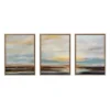 (Set Of 3) 18" X 24" Sylvie Carolina Sunset Framed Canvas By Mary Sparrow Gold - Kate & Laurel All Things Decor