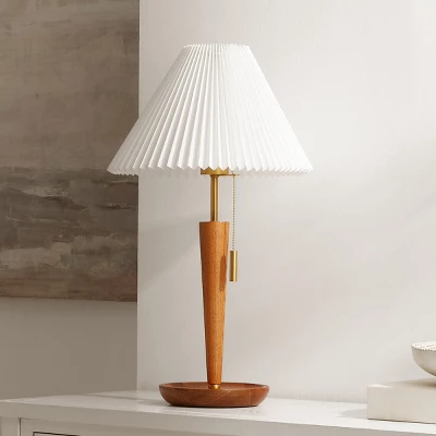 Ronny Table Lamp - 23.5 Inch Height - TBL4577 - Walnut/Brass - Safavieh - Image 3