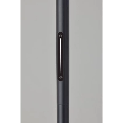Elmore Floor Lamp With Smart Switch Black (Includes LED Light Bulb) - Adesso - Image 2