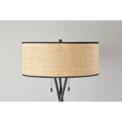 Bushwick Floor Lamp Black - Adesso