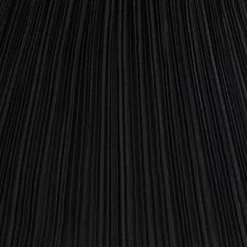 Springcrest Collection Set Of 2 Pleat Empire Lamp Shades Deep Black Large 7" Top X 17" Bottom X 11.5 Slant Spider Replacement Harp And Finial Fitting