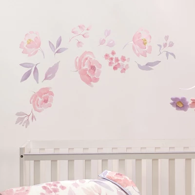 Bedtime Originals Lavender Floral Pink/Purple Wall Decals / Stickers