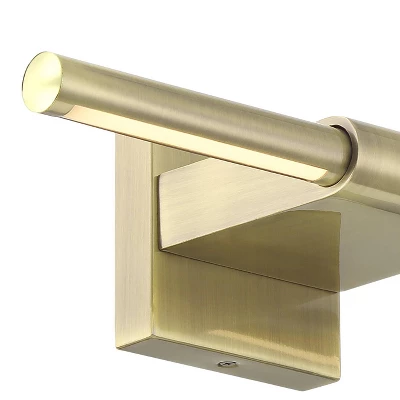 Possini Euro Design Anthony 17" High Modern Picture Wall Lamp Light Fixture Mount Living Room Indoor Hallway LED Hardwired Gold Antique Brass - Image 2